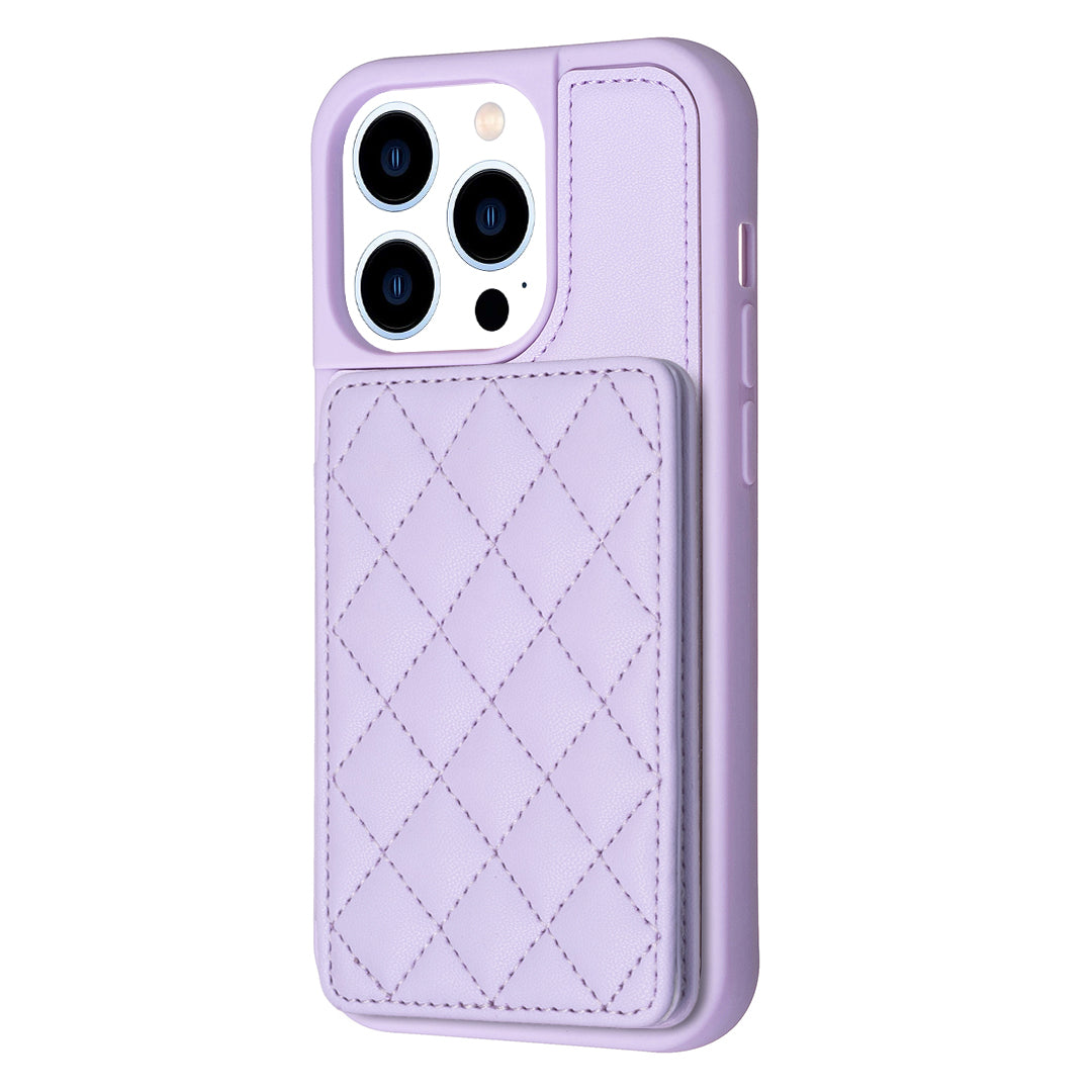 BF25 For iPhone 13 Pro 6.1 inch Card Slots Phone Case Leather Coated TPU Cover with Kickstand BF25 For iPhone 13 Pro 6.1 inch Card Slots Phone Case Leather Coated TPU Cover with Kickstand